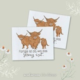 Заплатка "Familie" /Семья/ 40*50мм, 100% полиэстер, Acufactum, 35387