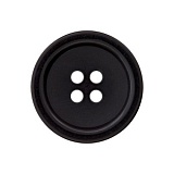 Пуговица с 4 отверстиями, размер 20мм, пластик, черный, Union Knopf by Prym, U0040283020008001-30