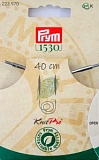 Серия "Prym 1530" - Тросик (заглушки 2шт, кабельный ключик) для съемных спиц NATURAL, Prym, 223970