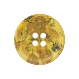 Пуговица с 4 отверстиями, размер 20мм, пластик, желтый, Union Knopf by Prym, U0453855020003801-12