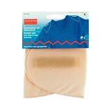 Накладки плечевые полумесяц с липучкой, размерM-L, 160*115*15, телесный, 100%полиамид, 2шт н 993816