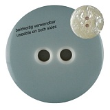 Пуговица двухсторонняя, размер 23мм, пластик, Dill, 342800/23-12