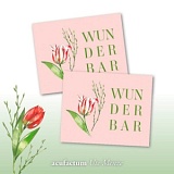 Заплатка "Wunderbar Tulpe" /Чудесный тюльпан/ 40*50мм, 100% полиэстер, Acufactum Ute Menze, 35370