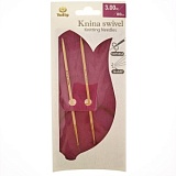 Спицы круговые "Knina Swivel" 3мм/80см, бамбук, натуральный, Tulip, KS-800300