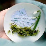 Этикетка тканая "Eigenkreation" 15*80мм, 100% полиэстер, Acufactum Ute Menze, 35283