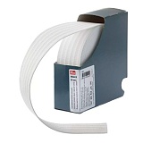 Купить недорого   Эластичная лента с дорожкой д/шва (резинка), 10м, 50мм, белая, 83%пол, 17%эл, руллон 955518  в интернет магазине Фэмили хоби