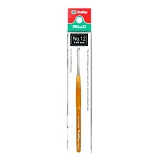 Крючок для вязания с ручкой "MinD" 0,6мм, сталь/пластик, золотистый, Tulip, TA-1049e