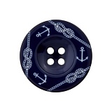 Пуговица "Якорь" с 4 отверстиями, размер 20мм, пластик, Union Knopf by Prym, U0453578020006801-20