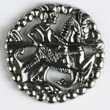 Пуговица, размер 23мм, металл, Dill, 261071/23-16