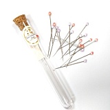 Булавки со стеклянными головками для шитья "Akari", размер 0,5*35мм, сталь, Tulip, THN-098e