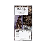 Кнопки "Анорак", диаметр 15мм, латунь, состаренной латуни, 100шт в упаковке, Prym, 390262