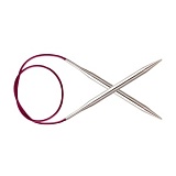 Спицы круговые "Nova" 5,5мм/80см, латунь с гальваническим покрытием, серебристый, KnitPro, 11340