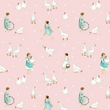 Ткань "Загородная жизнь. Розовый", ширина 145см, Acufactum Ute Menze, 3523-610