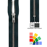 Застежка-молния YKK, неразъемная, рейка 6мм (ширина ленты 3см), длина 16см, металл, Kleiber, 698-30