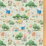 Ткань "Зеленый класс", ширина 145см, 100% хлопок, Acufactum Ute Menze, 3523-872