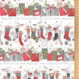 Ткань "Носки Санта", ширина 145см, 100% хлопок, Acufactum Ute Menze, 3523-909