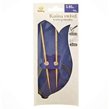 Спицы круговые "Knina Swivel" 3,5мм/100см, бамбук, натуральный, Tulip, KS-1000350