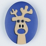 Пуговица, размер 30мм, пластик, Dill, 370695/30-12