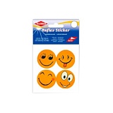 Аппликации, самоклеящиеся, светоотражающие "Забавная мордашка", диаметр 4,8см, ПВХ, Kleiber, 611-87