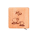 Рулетка квадратная с сантиметровой шкалой, ламинированный бук, KnitPro, 11293