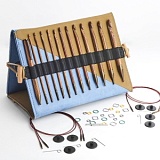 Набор крючков тунисских съемных "Ginger", длина 15см, 12 размеров, KnitPro, 150305