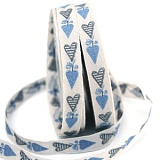 Купить недорого   Тесьма декоративная "Сердечки", ширина 10мм, Acufactum Ute Menze,  в интернет магазине Фэмили хоби