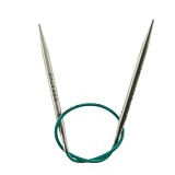 Спицы круговые укороченные "Mindful" 3,5мм/25см, нержавеющая сталь, серебристый, KnitPro, 36044