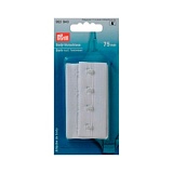 Застежка для боди, с крючками и петлями 75 мм белый цв. 992940