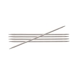 Спицы чулочные "Nova" 2,5мм/15см, латунь с гальваническим покрытием, серебристый, KnitPro, 10103