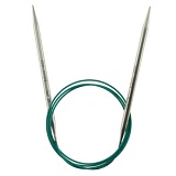 Спицы круговые "Mindful" 5,5мм/100см, нержавеющая сталь, серебристый, KnitPro, 36122