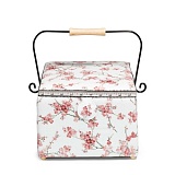 Шкатулка для рукоделия "Ностальгия" 25*26*19см, хлопок/металл/дерево, Prym, 612057