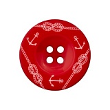 Пуговица "Якорь" с 4 отверстиями, размер 12мм, пластик, Union Knopf by Prym, U0453578012004801-25