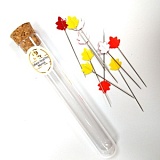 Булавки с целлюлозной головкой, для шитья, момидзи, размер 0,55*48мм, сталь, Tulip, THN-072e