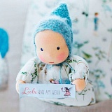 Этикетка тканая "Liebe war am Werk" 20*80мм, 100% полиэстер, Acufactum Ute Menze, 35217