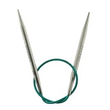 Спицы круговые укороченные "Mindful" 3,75мм/25см, нержавеющая сталь, серебристый, KnitPro, 36045