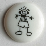 Пуговица, размер 15мм, пластик, Dill, 211449/15-30