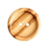 Пуговица с 2 отверстиями, размер 18мм, дерево, бежевый, Union Knopf by Prym, U0453246018001601-25