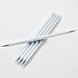 Спицы чулочные "Nova" 3,75мм/20см, латунь с гальваническим покрытием, серебристый, KnitPro, 10108