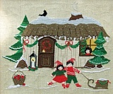 Купить недорого   Набор для вышивания "Зимний дом" 37,5*32см, Acufactum Ute Menze, 2800-04  в интернет магазине Фэмили хобби