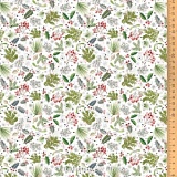 Ткань "Зимняя флора", ширина 145см, 100% хлопок, Acufactum Ute Menze, 3523-911