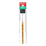 Крючок для вязания с ручкой "MinD" 0,55мм, сталь/пластик, золотистый, Tulip, TA-1050e