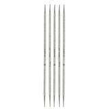 Спицы чулочные "Mindful" 4,5мм/20см, нержавеющая сталь, серебристый, 5шт в упаковке, KnitPro, 36029
