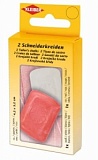 Мелки портновские в металлической коробке, размер мелков 4,2*3,2см, белый/красный, Kleiber, 701-02