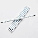 Спицы чулочные "Nova" 2,75мм/12,5см, латунь с гальваническим покрытием, серебристый, KnitPro, 10143