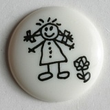 Пуговица, размер 15мм, пластик, Dill, 211448/15-30