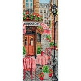 Купить недорого   Набор для вышивания Anchor "French City Scene" 32*14см, MEZ Венгрия, PCE0813  в интернет магазине Фэмили хобби