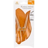 Спицы круговые укороченные "Knina Swivel" 9мм/40см, бамбук, натуральный, Tulip, KS-400900