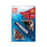 Кнопки "Анорак", диаметр 15мм, латунь, медный, 10шт в упаковке, Prym, 390312