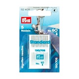 Иглы д/швейных машин 130/705 Н с плоской колбой, №60,5шт в пенале, в блистере 152409