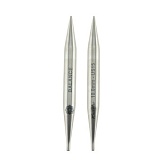 Спицы съемные "Mindful" 10мм/13см, нержавеющая сталь, серебристый, 2шт в упаковке, KnitPro, 36164